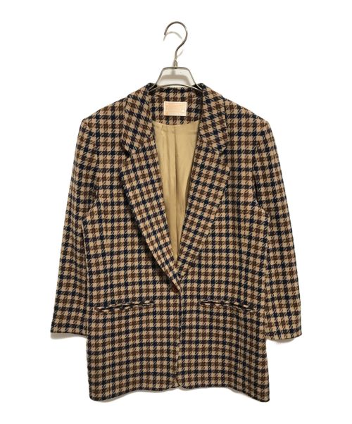 PENDLETON（ペンドルトン）PENDLETON (ペンドルトン) チェックジャケット ベージュ サイズ:SIZE 8の古着・服飾アイテム