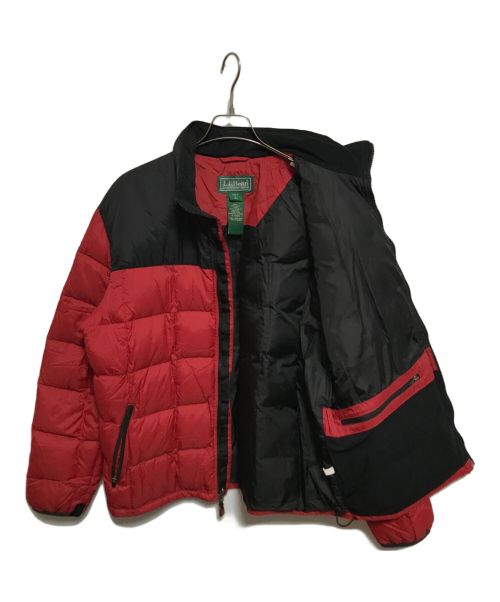 L.L.Bean（エルエルビーン）L.L.Bean (エルエルビーン) ダウンジャケット レッド×ブラック サイズ:Lの古着・服飾アイテム