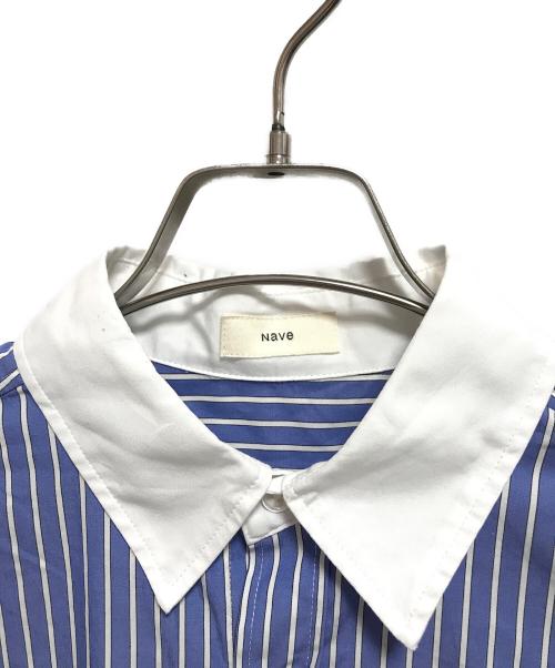 NAVE（ネイブ）NAVE (ネイブ) シャツ ブルー×ホワイト サイズ:1の古着・服飾アイテム