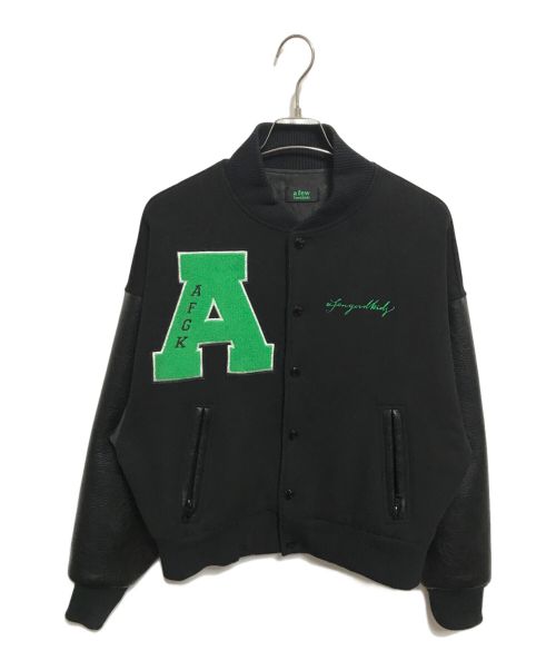 A FEW GOOD KIDS（アフューグッドキッズ）A FEW GOOD KIDS (アフューグッドキッズ) スタジャン ブラック×グリーン サイズ:Sの古着・服飾アイテム