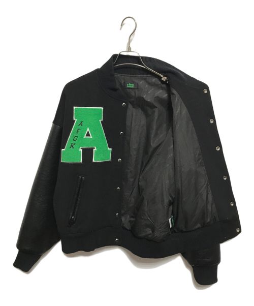 A FEW GOOD KIDS（アフューグッドキッズ）A FEW GOOD KIDS (アフューグッドキッズ) スタジャン ブラック×グリーン サイズ:Sの古着・服飾アイテム