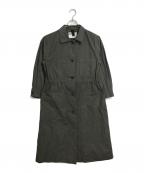 MHLエムエイチエル）の古着「コートライクワンピース　ロングワンピース　ライトアウター　日本製」｜オリーブ