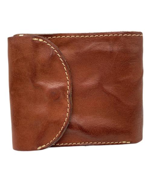 sot（ソット）sot (ソット) ハンドウォッシュレザー 二つ折り財布 ブラウンの古着・服飾アイテム