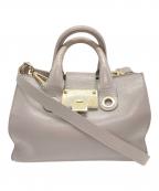 JIMMY CHOOジミーチュウ）の古着「ライリ-2WAYショルダーバッグ」｜グレージュ