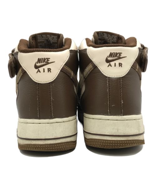 NIKE（ナイキ）NIKE (ナイキ) LX NIKE AIR FORCE 1 MID '07 ブラウン×アイボリー サイズ:26.5ｃｍの古着・服飾アイテム