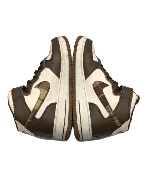 NIKE（ナイキ）NIKE (ナイキ) LX NIKE AIR FORCE 1 MID '07 ブラウン×アイボリー サイズ:26.5ｃｍの古着・服飾アイテム