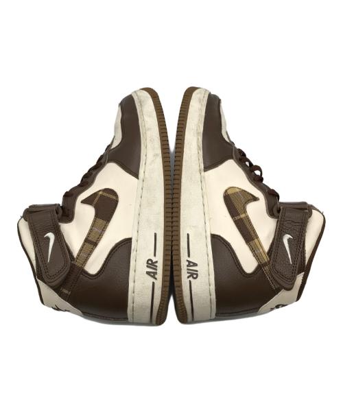 NIKE（ナイキ）NIKE (ナイキ) LX NIKE AIR FORCE 1 MID '07 ブラウン×アイボリー サイズ:26.5ｃｍの古着・服飾アイテム