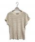 MARGARET HOWELL（マーガレットハウエル）の古着「LINEN JERSEY STRIPE」｜アイボリー