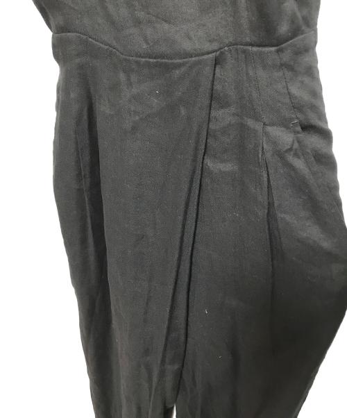 LEINWANDE（ラインヴァンド）LEINWANDE (ラインヴァンド) Belted Linen Jumpsuits ブラック サイズ:Sの古着・服飾アイテム