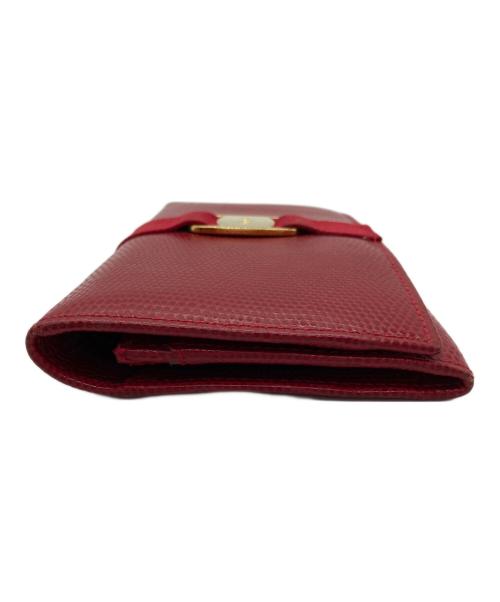 Salvatore Ferragamo（サルヴァトーレ フェラガモ）Salvatore Ferragamo (サルヴァトーレ フェラガモ) 長財布 レッドの古着・服飾アイテム