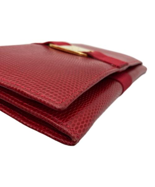 Salvatore Ferragamo（サルヴァトーレ フェラガモ）Salvatore Ferragamo (サルヴァトーレ フェラガモ) 長財布 レッドの古着・服飾アイテム