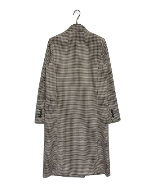theory（セオリー）theory (セオリー) ハウンドトゥースダブルコート ベージュ サイズ:Sの古着・服飾アイテム