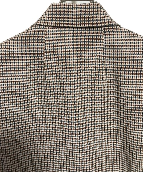 theory（セオリー）theory (セオリー) ハウンドトゥースダブルコート ベージュ サイズ:Sの古着・服飾アイテム