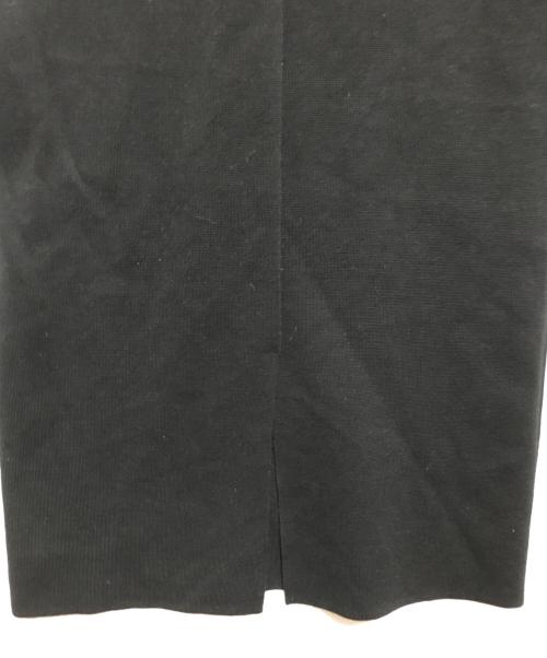 BALLSEY（ボールジィ）BALLSEY (ボールジィ) ウールポリエステルパールコンビ ハーフスリーブワンピース ブラック サイズ:34の古着・服飾アイテム