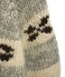 中古・古着 CANADIAN SWEATER (カナディアンセーター) カウチンニットカーディガン ベージュ×グレー サイズ:不明：4500円