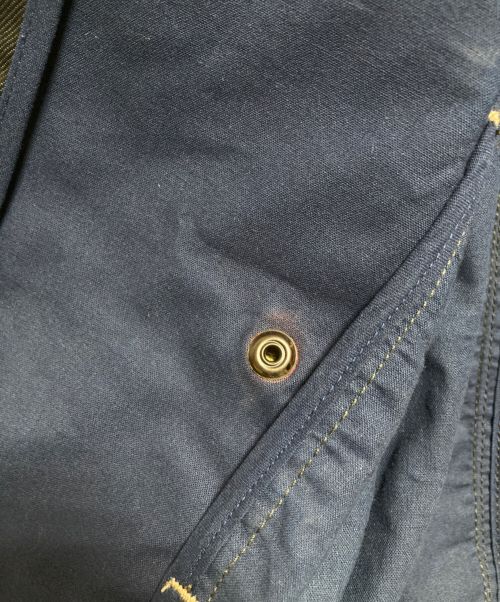 G-STAR RAW（ジースターロゥ）G-STAR RAW (ジースターロゥ) 立体裁断コーティングデニムバイカージャケット ネイビー サイズ:XLの古着・服飾アイテム