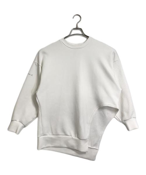 Ujoh（ウジョー）UJOH (ウジョー) DANSKIN (ダンスキン) 変形スウェット　変形トップス　デザイントップス　スポーツ　日本製 ホワイト サイズ:Mの古着・服飾アイテム