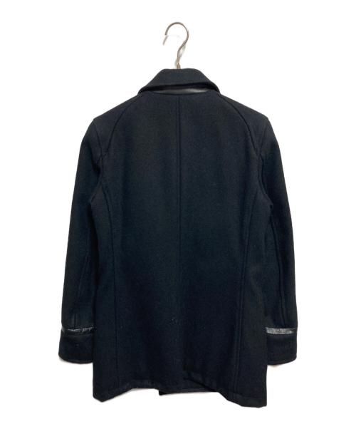 VADEL（バデル）VADEL (バデル) Pコート ブラック サイズ:44の古着・服飾アイテム