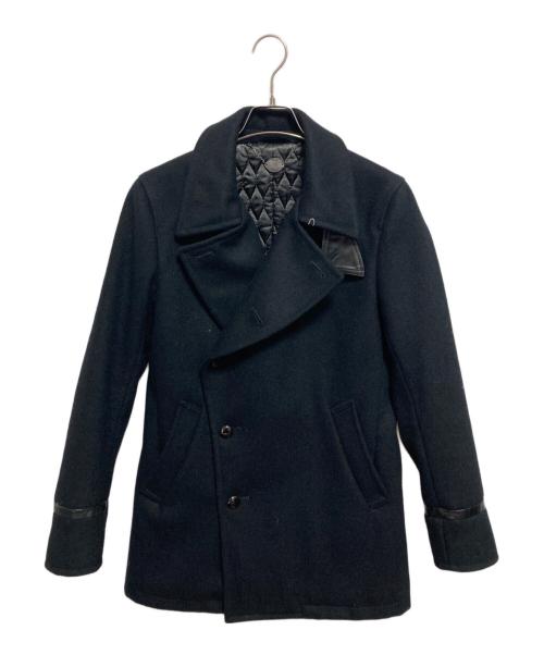 VADEL（バデル）VADEL (バデル) Pコート ブラック サイズ:44の古着・服飾アイテム