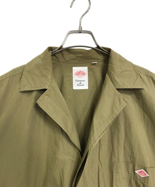 DANTON（ダントン）DANTON (ダントン) コットンポプリンシャツワンピース　長袖ワンピース　 グリーン サイズ:36の古着・服飾アイテム