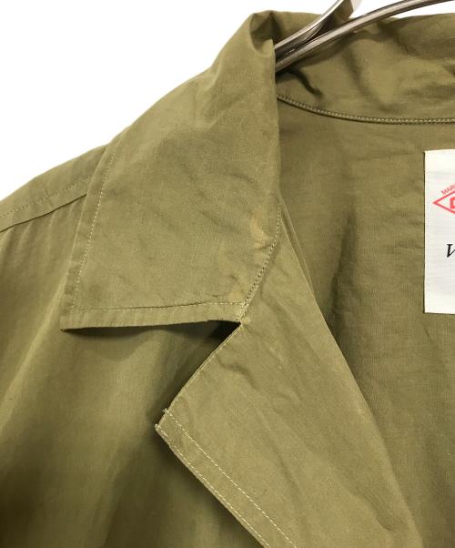 DANTON（ダントン）DANTON (ダントン) コットンポプリンシャツワンピース　長袖ワンピース　 グリーン サイズ:36の古着・服飾アイテム