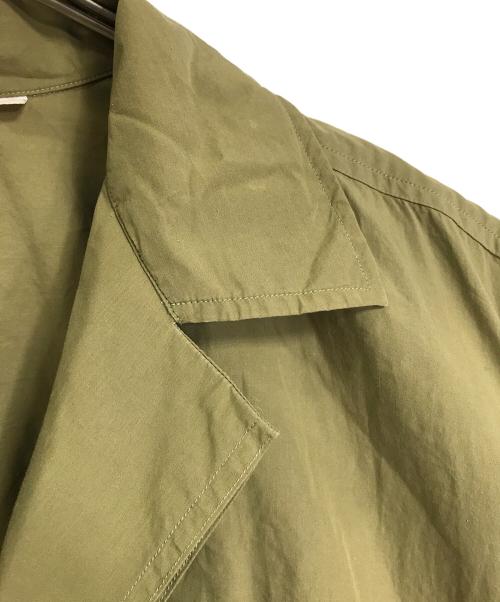 DANTON（ダントン）DANTON (ダントン) コットンポプリンシャツワンピース　長袖ワンピース　 グリーン サイズ:36の古着・服飾アイテム