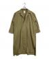 DANTON（ダントン）の古着「コットンポプリンシャツワンピース　長袖ワンピース　」｜グリーン
