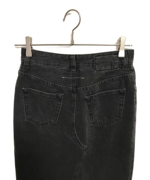 MM6 Maison Margiela（エムエムシックスメゾンマルジェラ）MM6 Maison Margiela (エムエムシックス メゾンマルジェラ) デニムスカート ブラック サイズ:36の古着・服飾アイテム
