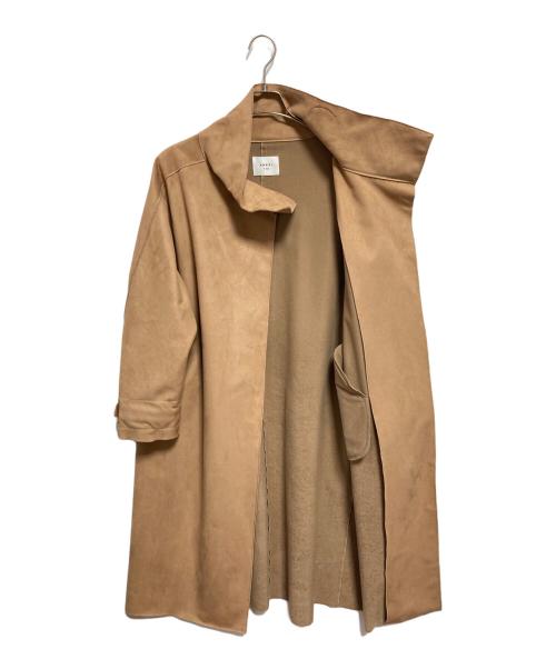 Ameri（アメリ）AMERI (アメリ) WRAP COLLAR COAT ベージュ サイズ:FREEの古着・服飾アイテム