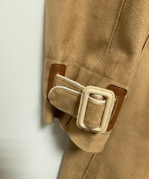 Ameri（アメリ）AMERI (アメリ) WRAP COLLAR COAT ベージュ サイズ:FREEの古着・服飾アイテム