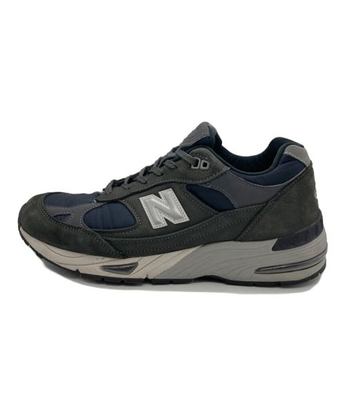 NEW BALANCE（ニューバランス）NEW BALANCE (ニューバランス) ローカットスニーカー グレー×ネイビー サイズ:8/12 Dの古着・服飾アイテム