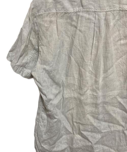 STONE ISLAND（ストーンアイランド）STONE ISLAND (ストーンアイランド) リネンシャツ ベージュ サイズ:Lの古着・服飾アイテム