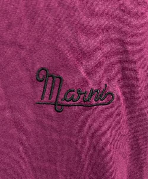 MARNI（マルニ）MARNI (マルニ) エンブロイダリーカットソー パープル サイズ:38の古着・服飾アイテム