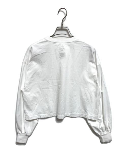HYKE（ハイク）HYKE (ハイク) CROPPED LONG SLV TEE ホワイト サイズ:Sの古着・服飾アイテム