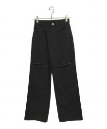 LEANN MOMENT（リーンモーメント）の古着「デニムパンツ」｜ブラック