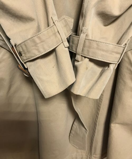 SCYEBASICS（サイベーシックス）SCYEBASICS (サイベーシックス) ギャバジン ロング トレンチコート ベージュ サイズ:36の古着・服飾アイテム