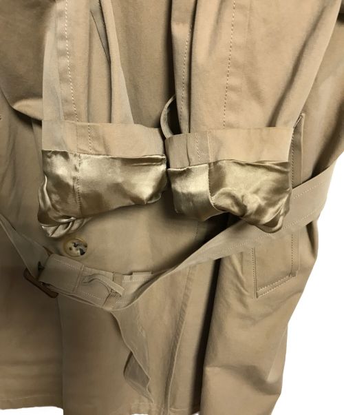 SCYEBASICS（サイベーシックス）SCYEBASICS (サイベーシックス) ギャバジン ロング トレンチコート ベージュ サイズ:36の古着・服飾アイテム