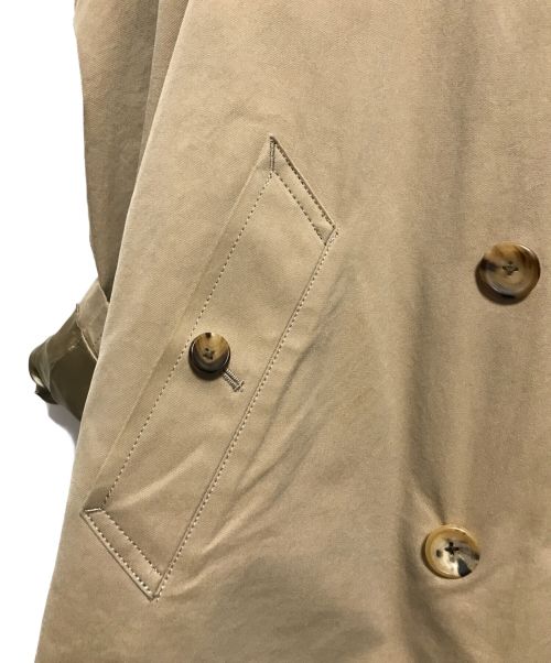 SCYEBASICS（サイベーシックス）SCYEBASICS (サイベーシックス) ギャバジン ロング トレンチコート ベージュ サイズ:36の古着・服飾アイテム