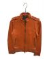 291295=HOMME（ニーキューイチニーキューゴオム）の古着「レザージャケット」｜オレンジ