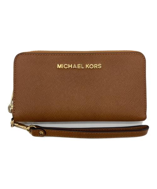 MICHAEL KORS（マイケル・コース）MICHAEL KORS (マイケルコース) 長財布 ブラウンの古着・服飾アイテム