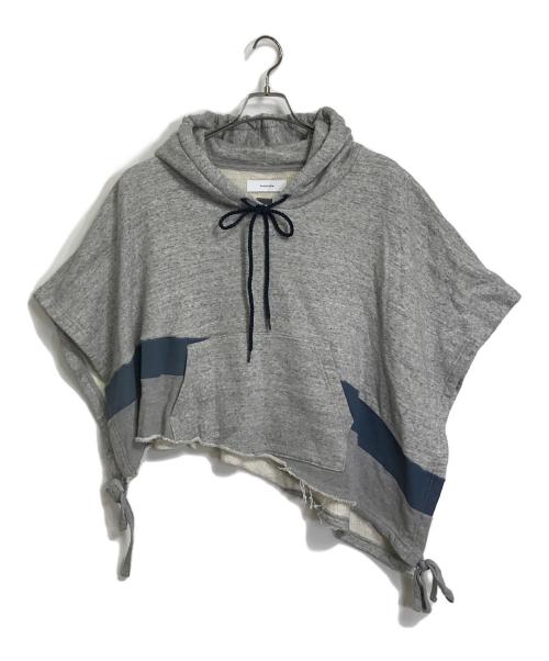 FACETASM（ファセッタズム）FACETASM (ファセッタズム) SWITCHHED PONCHO グレー サイズ:1の古着・服飾アイテム