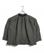 magaliマガリ）の古着「ワイドブラウス」｜グレー