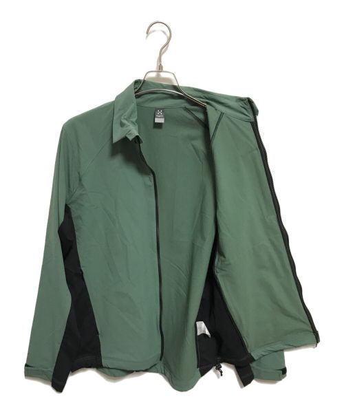 HAGLOFS（ホグロフス）HAGLOFS (ホグロフス) Hybrid Soft Shell JK グリーン サイズ:Mの古着・服飾アイテム