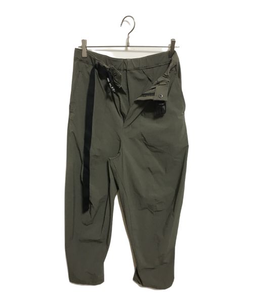 THE VIRIDI-ANNE（ヴィリジアン）THE VIRIDI-ANNE (ヴィリジアン) 撥水ストレッチワイドパンツ グリーン サイズ:W40の古着・服飾アイテム