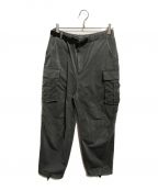 THE VIRIDI-ANNEヴィリジアン）の古着「撥水ストレッチワイドカーゴパンツ」｜グレー