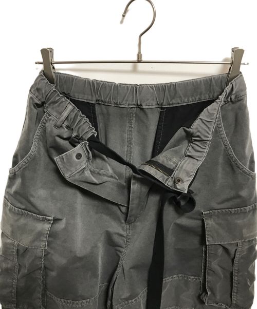 THE VIRIDI-ANNE（ヴィリジアン）THE VIRIDI-ANNE (ヴィリジアン) 撥水ストレッチワイドカーゴパンツ グレー サイズ:3の古着・服飾アイテム
