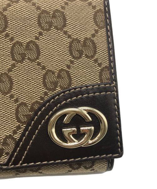 GUCCI（グッチ）GUCCI (グッチ) 2つ折り財布 ベージュの古着・服飾アイテム