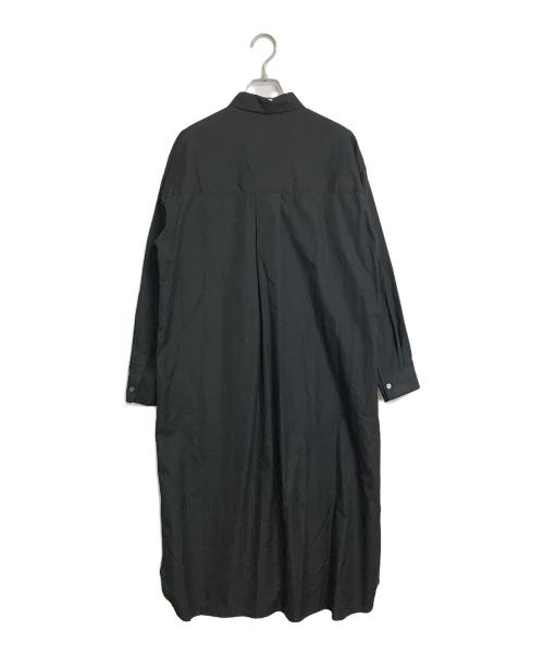 FRAMeWORK（フレームワーク）FRAMeWORK (フレームワーク) イージーケア シャツワンピース ブラック サイズ:実寸参照の古着・服飾アイテム