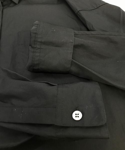 FRAMeWORK（フレームワーク）FRAMeWORK (フレームワーク) イージーケア シャツワンピース ブラック サイズ:実寸参照の古着・服飾アイテム