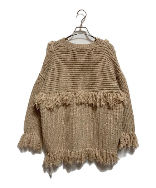 KiiRA（キーラ）KIIRA (キーラ) ニット ベージュ サイズ:FREE 未使用品の古着・服飾アイテム
